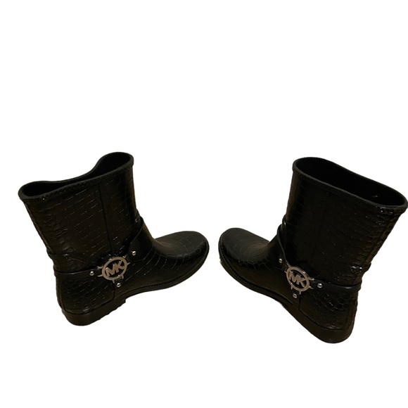 Michael Michael Kors Croc embossed rubber boots size 6 - Picture 5 of 7